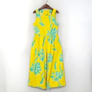 ASOS Yellow & Green Floral Wide-Leg Jumpsuit – Size 20 (EUC)